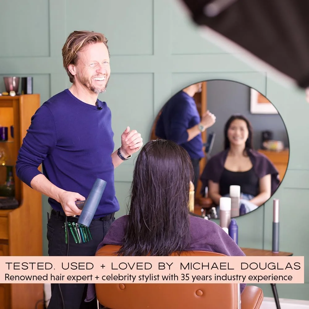 برس گرد مو mdlondon BRUSH Radial 3 (قطر 32 میلی‌متر). برس گرد کوچک برای فر کردن و حجم دادن به مو. برس گرد مو برای خشک کردن موهای کوتاه. برس سشوار - برس موی اصل mdlondon برای زنان و مردان