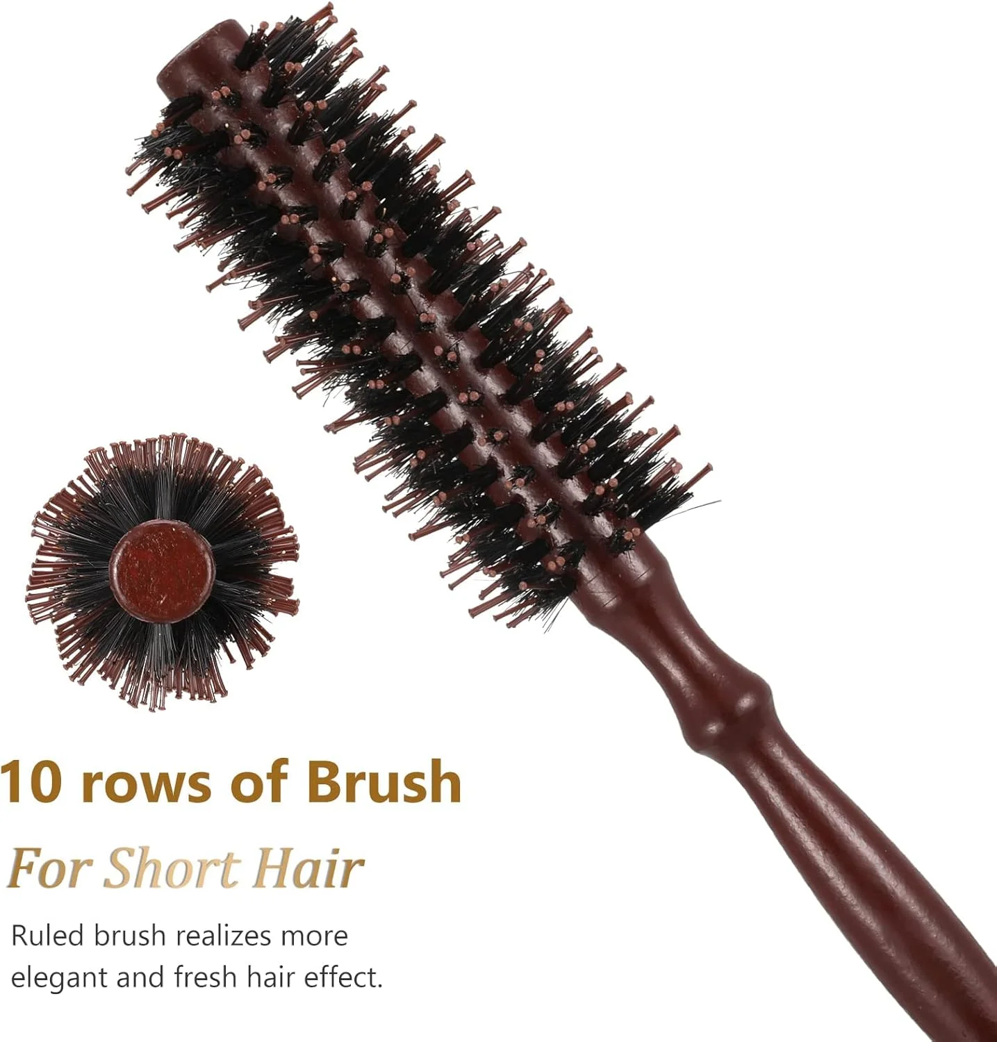 مجموعه 3 عددی برس گرد مو MAKINGTEC، برس حالت دهنده با دسته چوبی طبیعی، برس سشوار، برس رولی ضد الکتریسیته ساکن برای صاف کردن و فر کردن مو، مناسب موهای خشک و خیس برای آقایان و بانوان مجموعه 3 عددی برس گرد مو MAKINGTEC، برس حالت دهنده با دسته چوبی طبیعی، برس سشوار، برس رولی ضد الکتریسیته ساکن برای صاف کردن و فر کردن مو، مناسب موهای خشک و خیس برای آقایان و بانوان