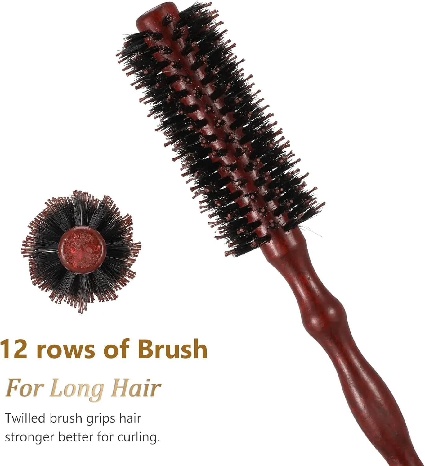 مجموعه 3 عددی برس گرد مو MAKINGTEC، برس حالت دهنده با دسته چوبی طبیعی، برس سشوار، برس رولی ضد الکتریسیته ساکن برای صاف کردن و فر کردن مو، مناسب موهای خشک و خیس برای آقایان و بانوان مجموعه 3 عددی برس گرد مو MAKINGTEC، برس حالت دهنده با دسته چوبی طبیعی، برس سشوار، برس رولی ضد الکتریسیته ساکن برای صاف کردن و فر کردن مو، مناسب موهای خشک و خیس برای آقایان و بانوان