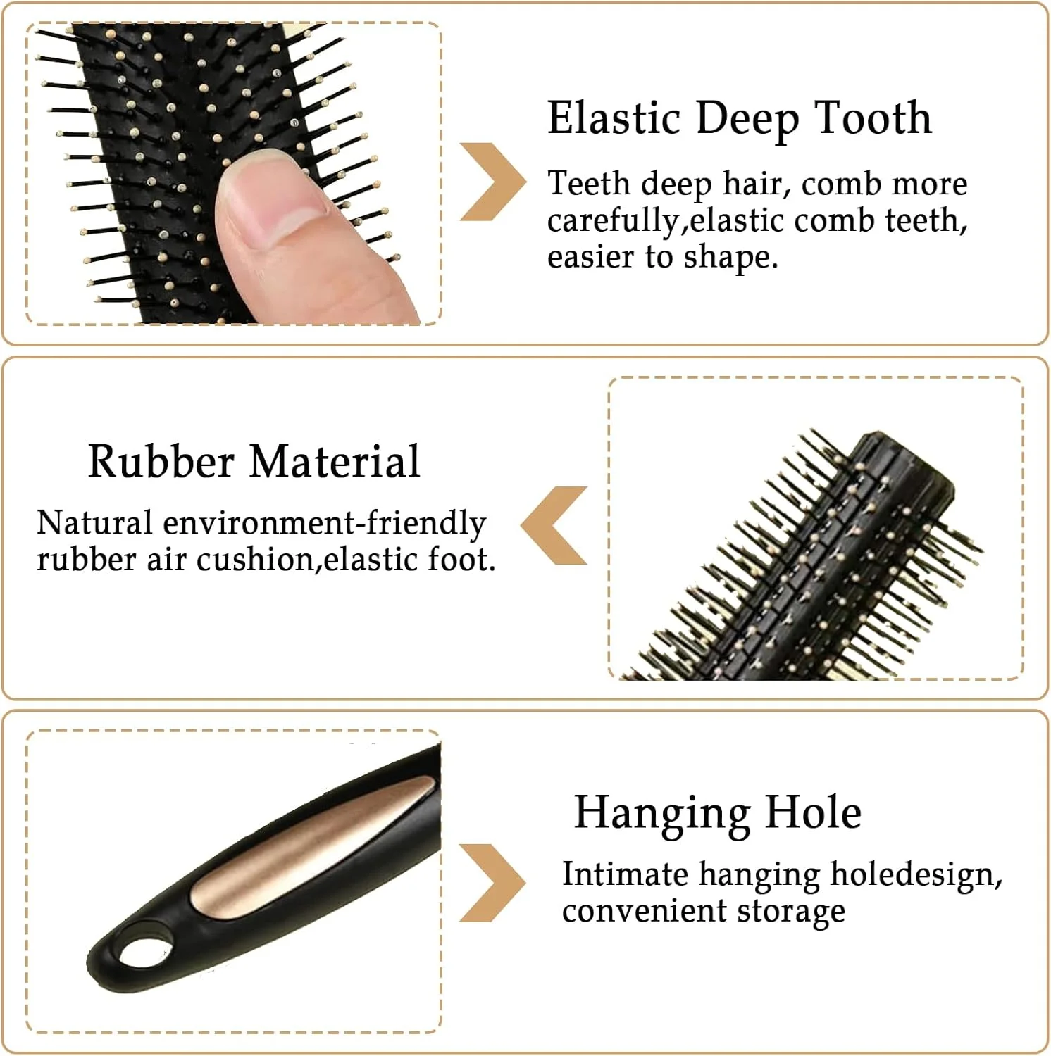 برس مو گرد NVTEGR، 2 عدد، برس گرد، برس فر کننده، ابزار حالت دهنده مو گرد برای ایجاد و صاف کردن موهای مجعد یا موج دار، برس سشوار، لوازم حالت دهنده مو