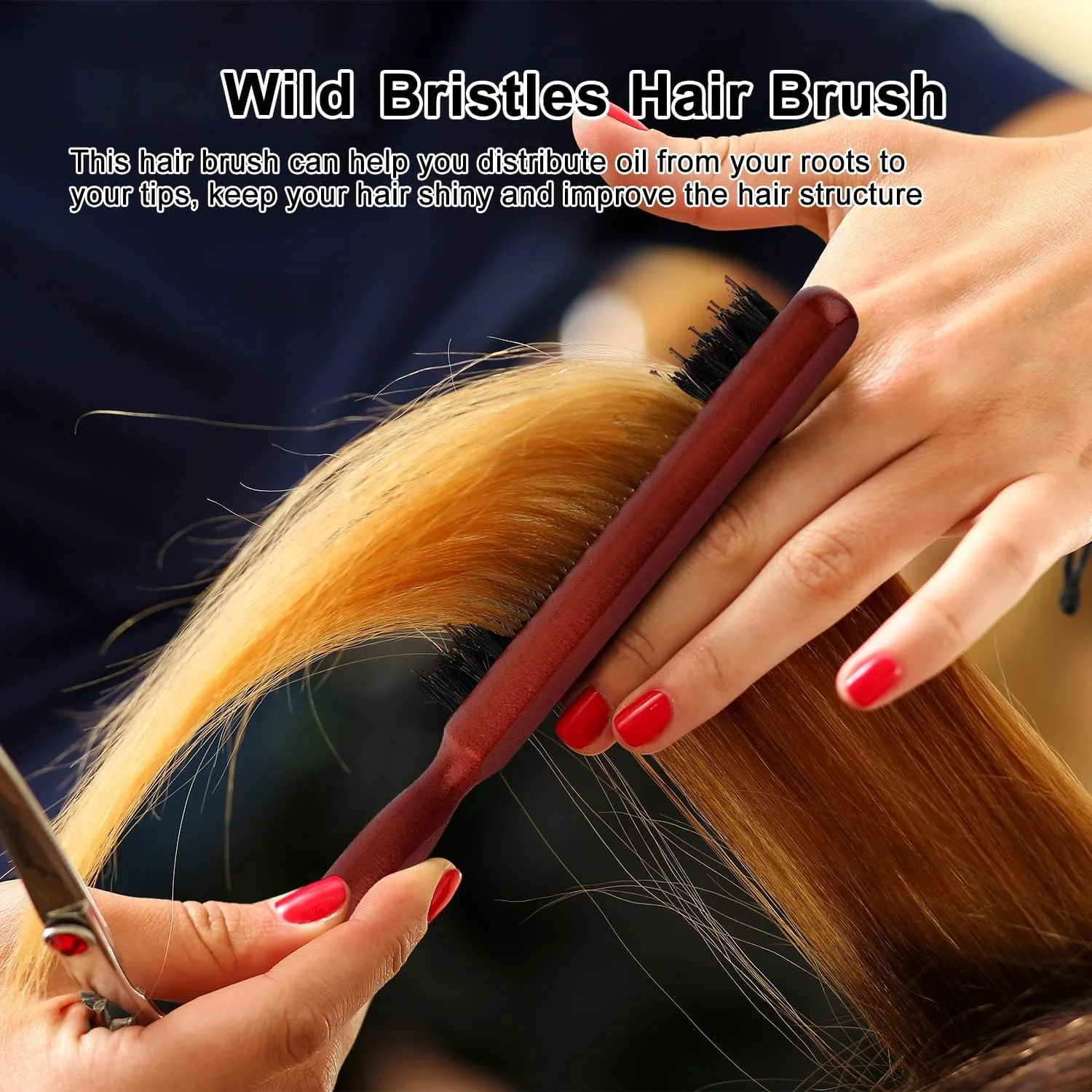 برس پوش دهنده نایلونی، 3 عدد شانه پوش دهنده با دم موشی برای قسمت بندی مو برای حالت دادن لبه ها، پوش دادن، صاف کردن و حالت دادن به موهای نازک و ظریف برای ایجاد حجم برس پوش دهنده نایلونی، 3 عدد شانه پوش دهنده با دم موشی برای قسمت بندی مو برای حالت دادن لبه ها، پوش دادن، صاف کردن و حالت دادن به موهای نازک و ظریف برای ایجاد حجم