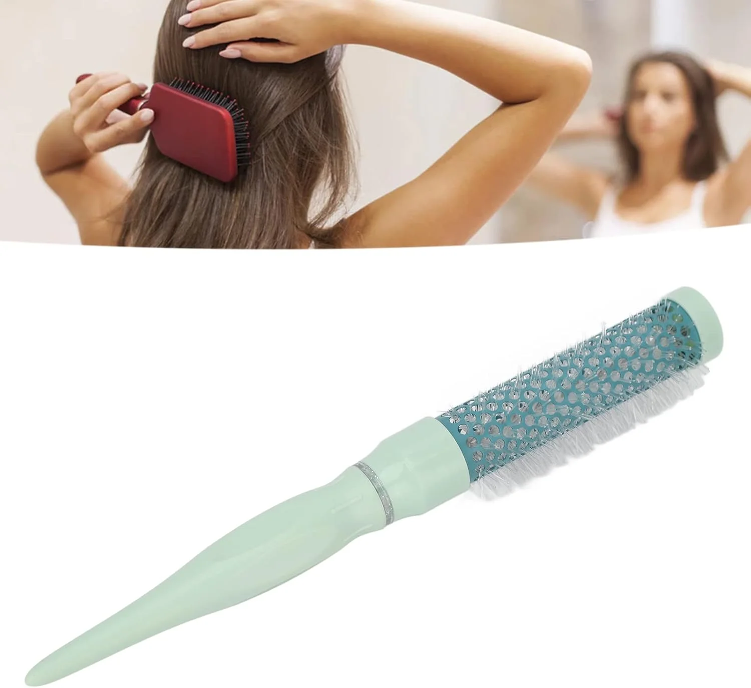 برس مو گرد، ابزار برس حالت دهنده سالن خانگی برای خشک کردن، فر کردن و صاف کردن مو (2.8 سانتی متر) برس مو گرد، ابزار برس حالت دهنده سالن خانگی برای خشک کردن، فر کردن و صاف کردن مو (2.8 سانتی متر)