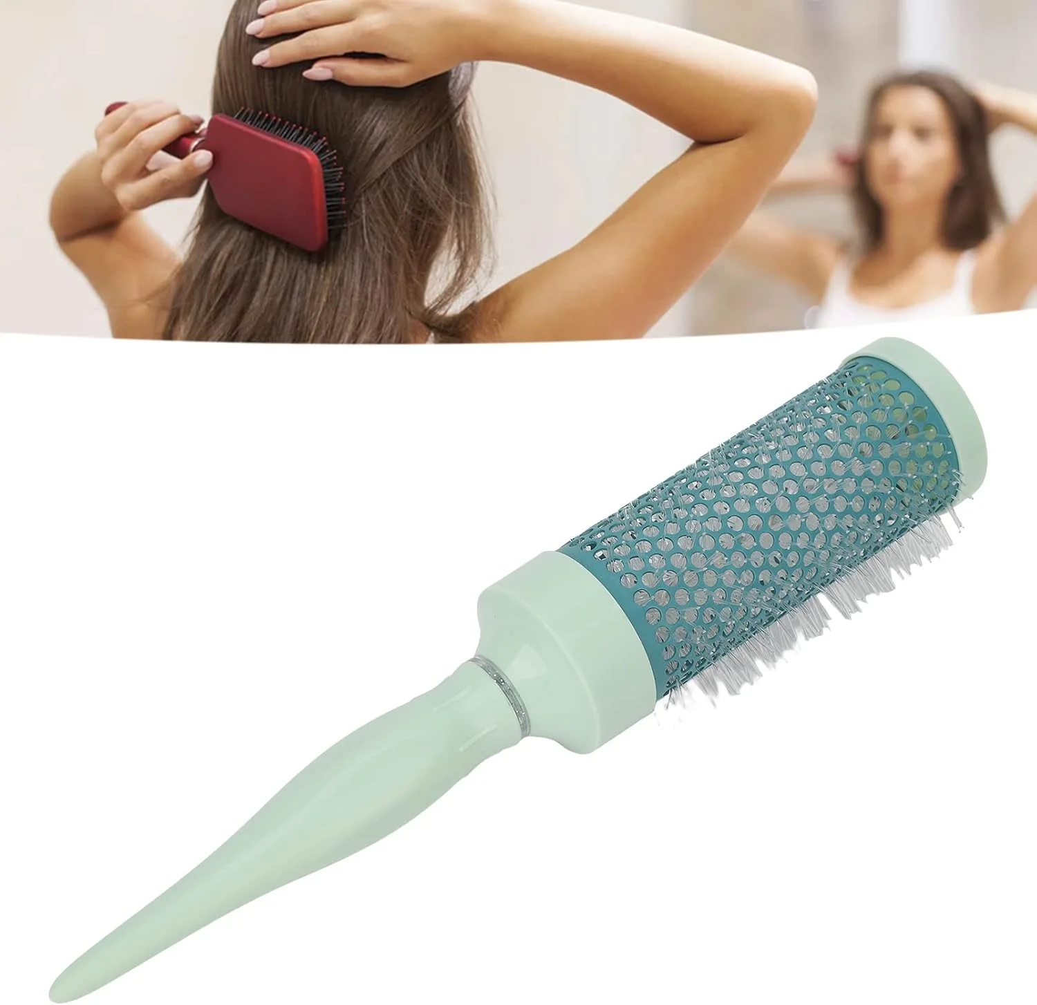 برس مو گرد، ابزار برس حالت دهنده سالن خانگی برای خشک کردن، فر کردن و صاف کردن مو (4.8 سانتی متر) برس مو گرد، ابزار برس حالت دهنده سالن خانگی برای خشک کردن، فر کردن و صاف کردن مو (4.8 سانتی متر)