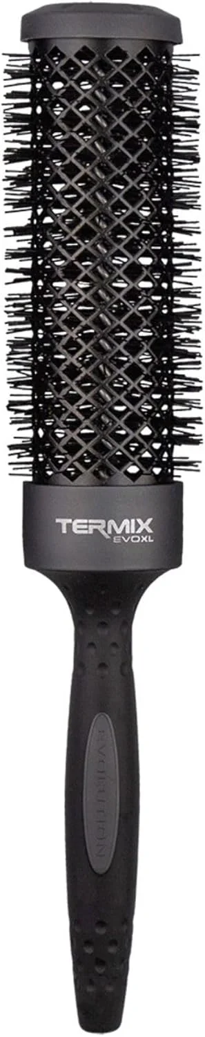 برس گرد مو ترمیکس Evolution XL، قطر 37 میلی متر، 3 سانتی متر بلندتر - برس مو با الیاف یونیزه و 25% سطح بیشتر برای خشک شدن سریعتر