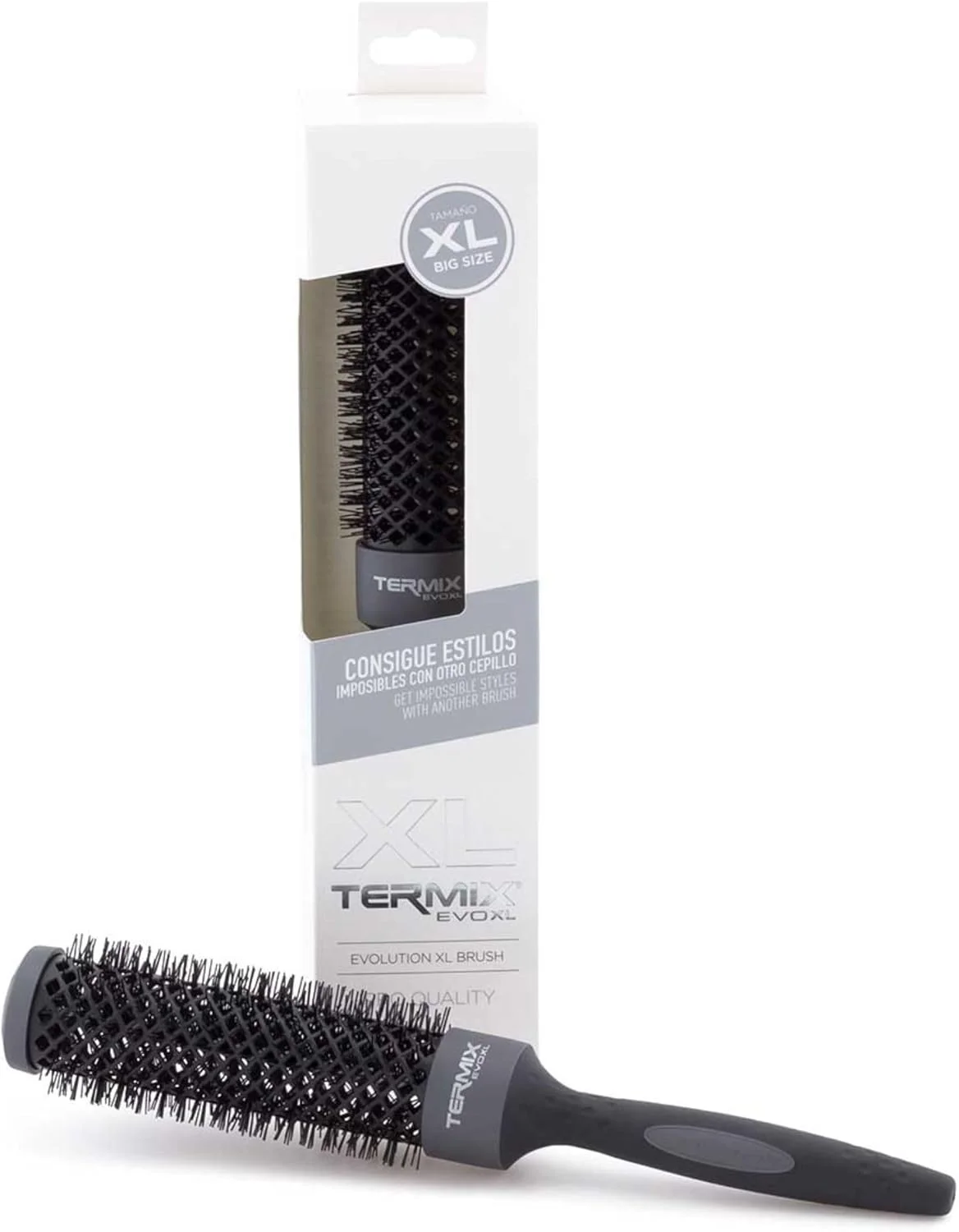 برس گرد مو ترمیکس Evolution XL، قطر 43 میلی متر، 3 سانتی متر بلندتر - برس مو با الیاف یونیزه و 25% سطح بیشتر برای خشک شدن سریعتر، B-4096