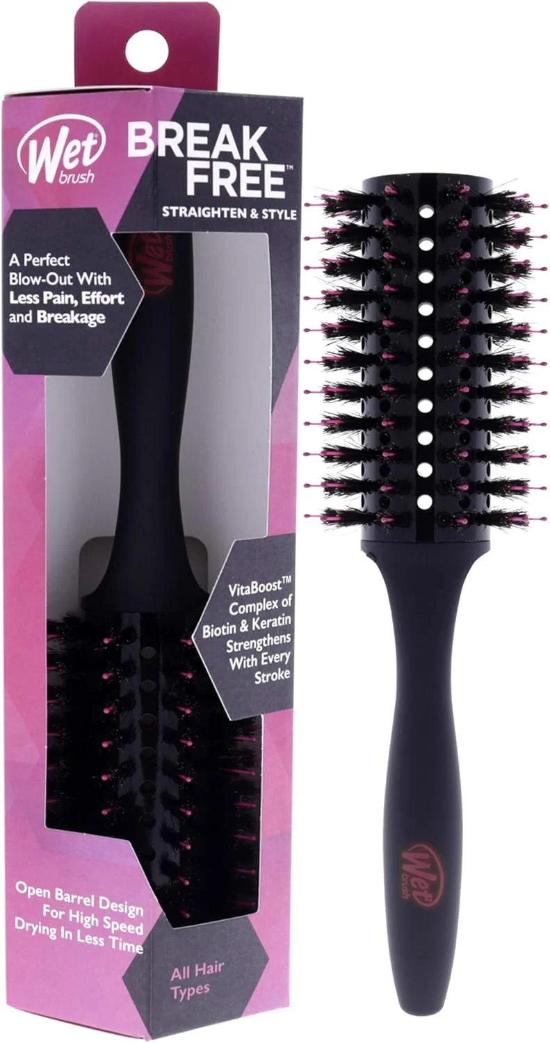 برس گرد حالت دهنده و صاف کننده مو وت براش - مناسب برای انواع مو - یک براشینگ بی نقص با درد، تلاش و شکستگی کمتر - طراحی باز برای خشک شدن سریعتر