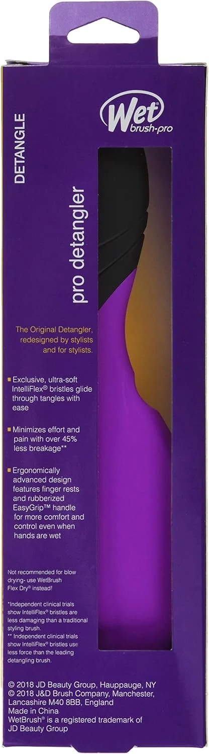 برس مو خیس حرفه ای باز کننده گره مو - EasyGrip (بنفش)