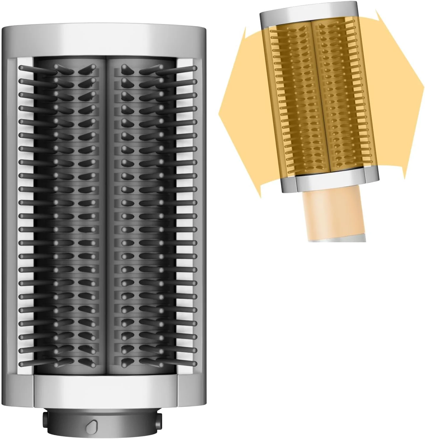 برس صاف کننده موی دایسون ایر رپ مدل ZEPHBLOW، شانه خشک کننده برای صاف کردن و حالت دادن به موهای مستعد فر، جایگزین لوازم جانبی پارت نامبر 971892-08