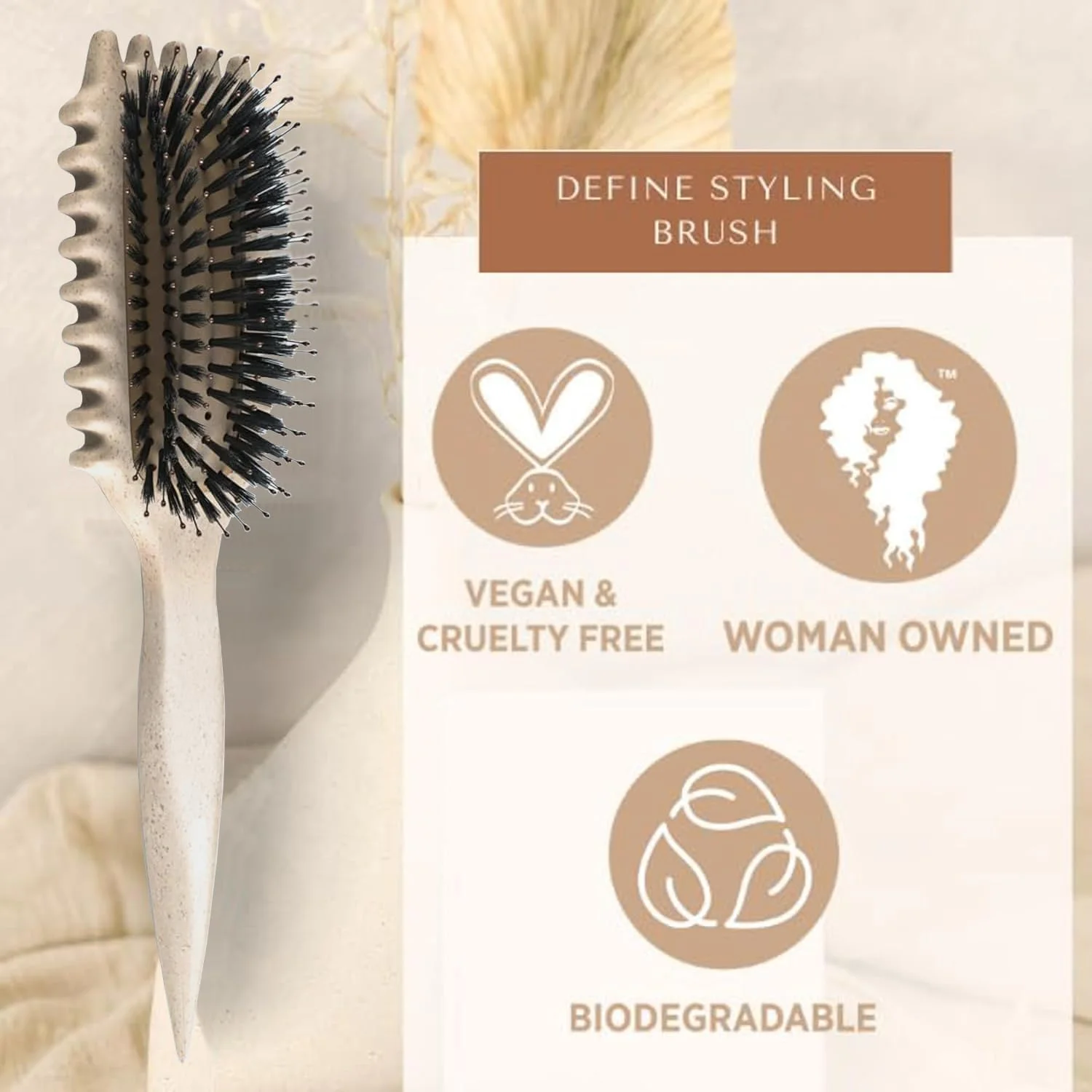 برس فر کننده مو YSYONBOE، برس مو، شانه فر کننده، برس باز کننده گره برای موهای فر، بلند و خیس برای زنان، مردان و کودکان