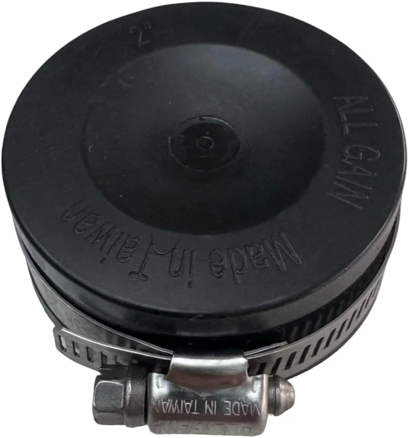 درب انتهایی لوله انعطاف پذیر 2 اینچی Aqua Universe با گیره: درپوش بادوام 2 اینچی ضد نشت برای سیستم های لوله کشی، خطوط آب آکواریوم، شلنگ های حوض باغ، مخازن ماهی و پروژه های DIY