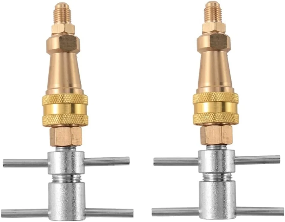 ابزار TISTIK شیلنگ فشار قوی 1/4 اینچ FNPT اتصال سریع یخچال واشر برنجی اتصال سریع دوشاخه 2 عددی