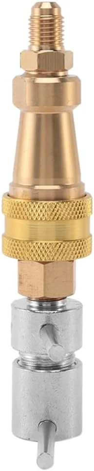 ابزار TISTIK شیلنگ فشار قوی 1/4 اینچ FNPT اتصال سریع یخچال واشر برنجی اتصال سریع دوشاخه 2 عددی