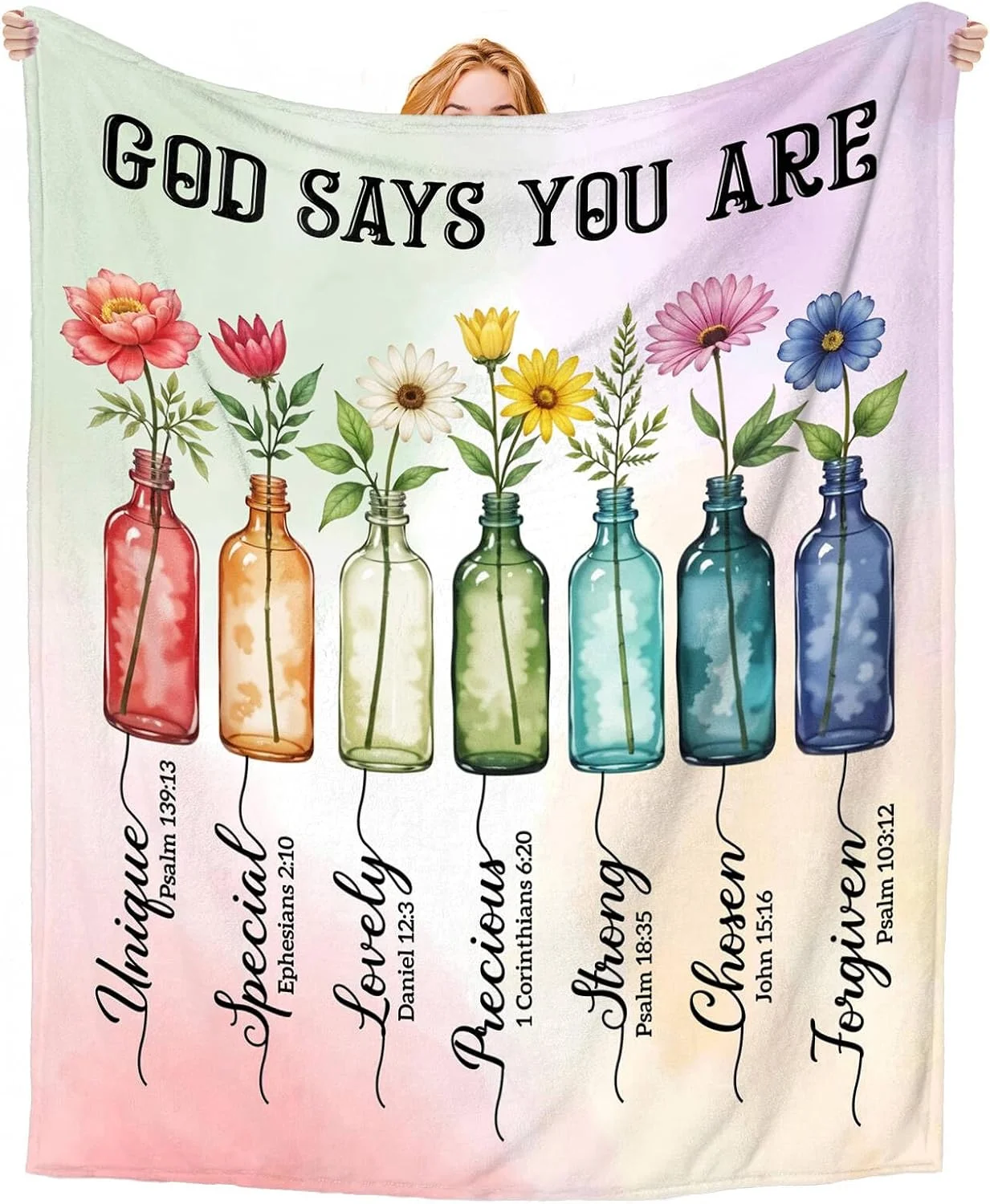 پتو طرح گل الهام بخش Einanmut، سایز یک نفره 157 x 132 سانتی متر، سبز