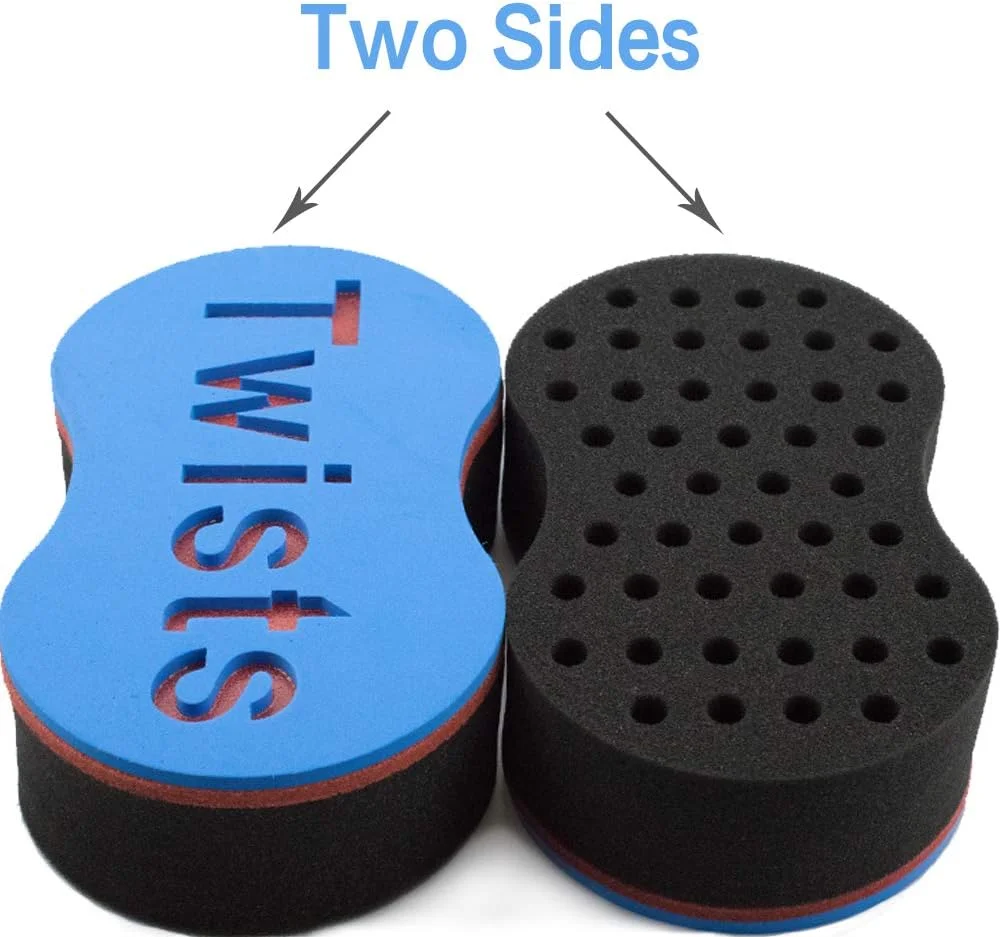 اسفنج پیچ مو سوراخ کوچک NEPIN برای موهای آفریقایی مردانه، برس اسفنجی مو، فر درشت، اسفنج فر کننده برای زنان، ابزار آرایشگری پیچ