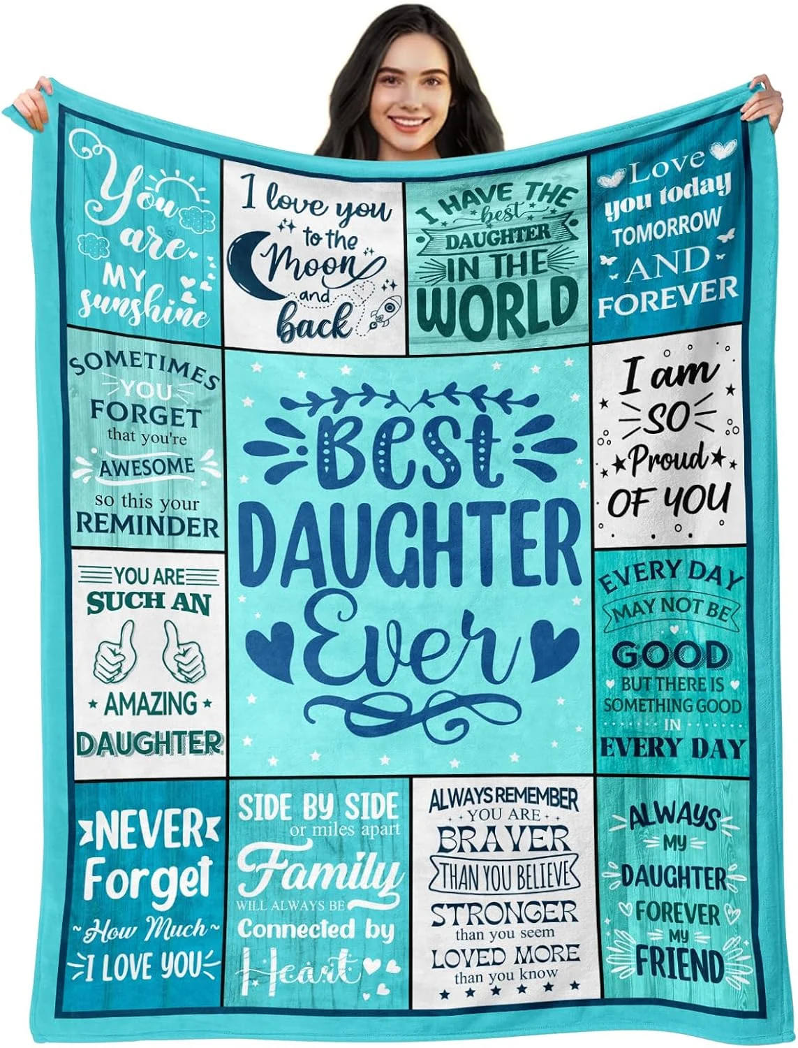 هدیه نیوای برای دختر، هدیه تولد دختر، هدیه دختر از طرف مادر و پدر، هدیه روز مادر، روز ولنتاین، هدیه تولد برای دختر، بهترین هدیه دختر دنیا، پتوی دخترانه 50"X60"