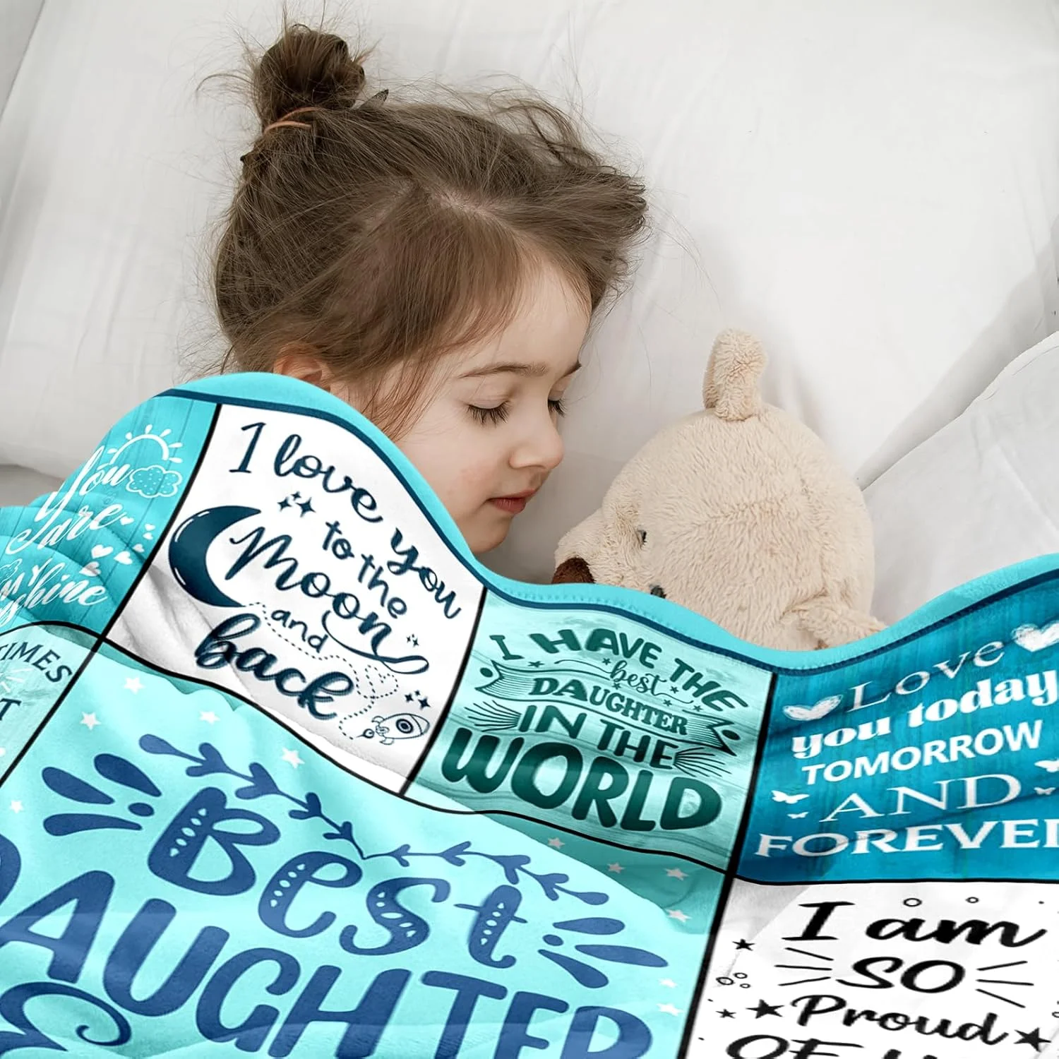 هدیه نیوای برای دختر، هدیه تولد دختر، هدیه دختر از طرف مادر و پدر، هدیه روز مادر، روز ولنتاین، هدیه تولد برای دختر، بهترین هدیه دختر دنیا، پتوی دخترانه 50"X60"