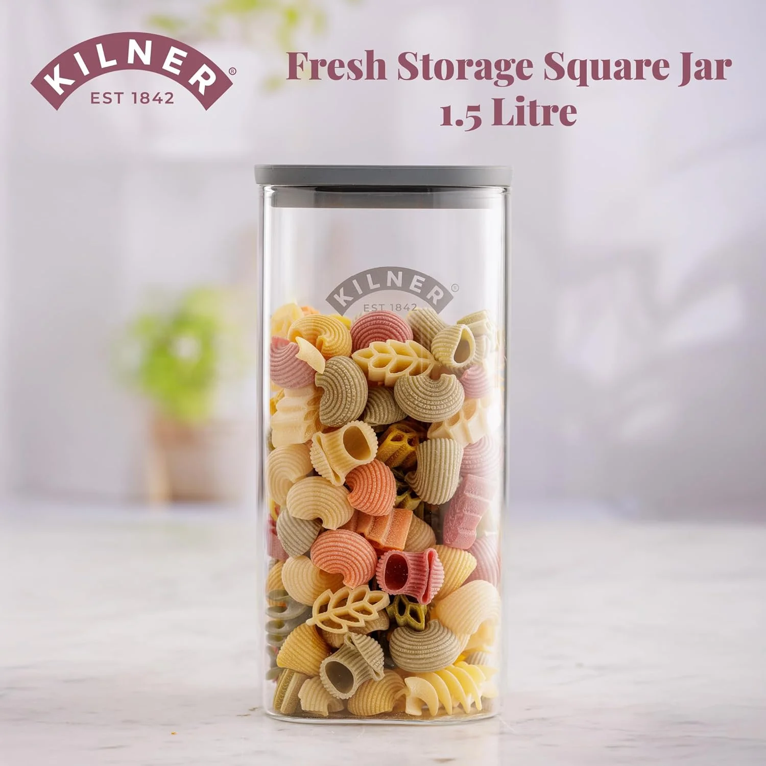 ظرف نگهداری تازه کیلنر 1.5 لیتری، ظرف شیشه ای درب دار بادوام با درب وکیوم | ظرف بدون BPA برای نگهداری مواد غذایی، آرد، گرانولا، مواد خشک، سازماندهی انبار ظرف نگهداری تازه کیلنر 1.5 لیتری، ظرف شیشه ای درب دار بادوام با درب وکیوم | ظرف بدون BPA برای نگهداری مواد غذایی، آرد، گرانولا، مواد خشک، سازماندهی انبار