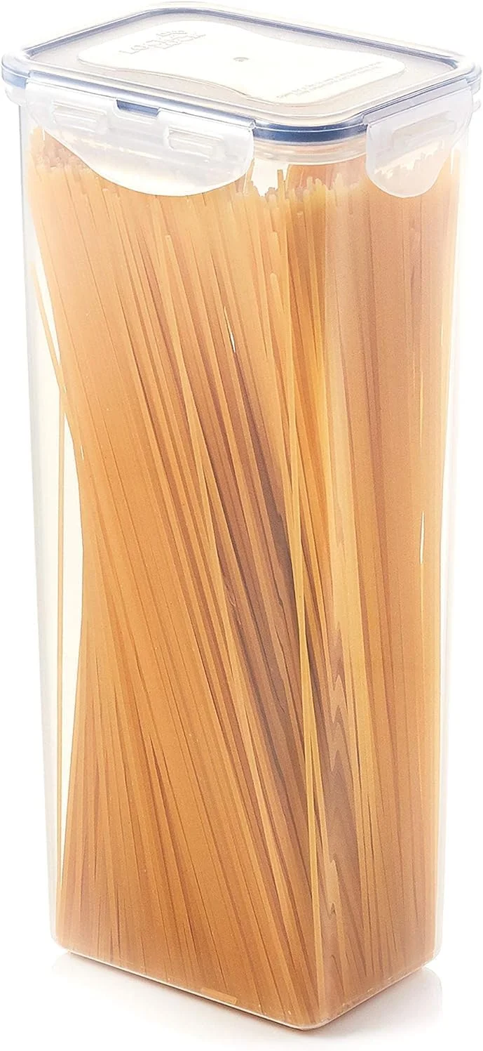 LocknLock Airtight Rectangular Tall Food Storage Container Pasta Box, Clear, 2L LocknLock Airtight Rectangular Tall Food Storage Container Pasta Box, Clear, 2L