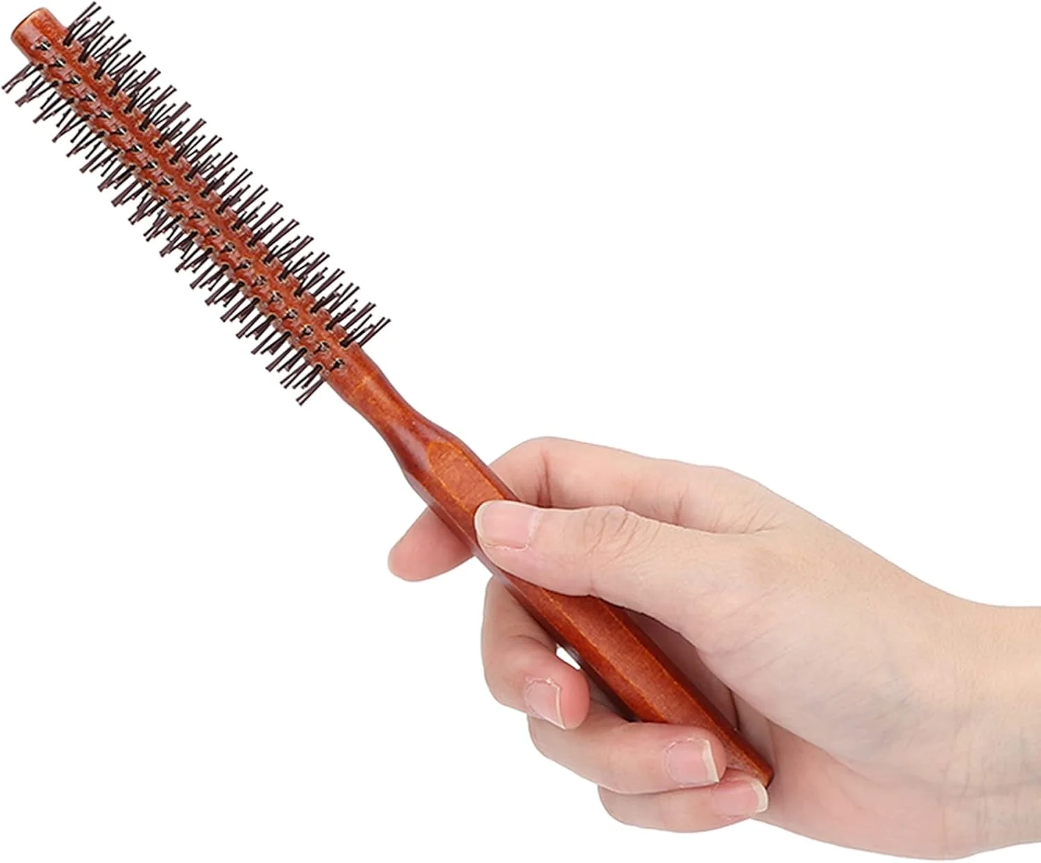 برس گرد حالت دهنده مو Sutinna، برس حالت دهنده محافظ مو با طراحی انسانی دسته چوبی، ماندگاری طولانی، ضد تغییر شکل، آسیب کمتر به مو برای حالت دادن به مو برس گرد حالت دهنده مو Sutinna، برس حالت دهنده محافظ مو با طراحی انسانی دسته چوبی، ماندگاری طولانی، ضد تغییر شکل، آسیب کمتر به مو برای حالت دادن به مو