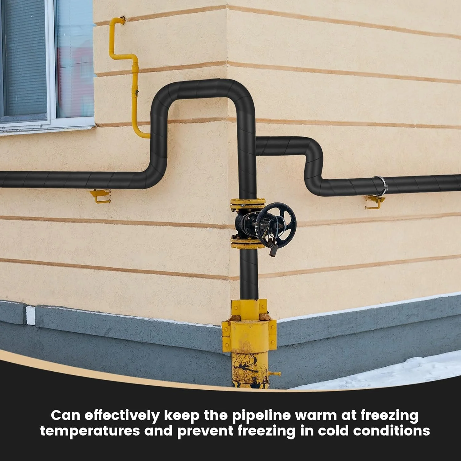 نوار عایق لوله، نوار عایق فوم لوله آب در فضای باز، فویل آلومینیومی خود چسب 2 اینچ در 32.8 فوت برای محافظت در برابر یخ زدگی زمستان و حفظ حرارت