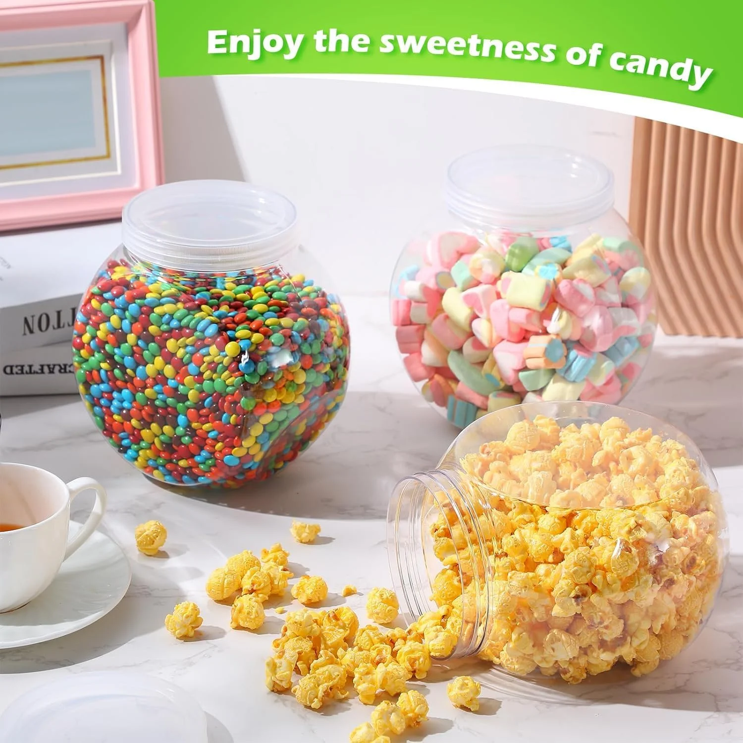 ظروف پلاستیکی آب نبات NALACAL، 2100 میلی لیتری، با درب، ظروف پلاستیکی شفاف کوکی برای پیشخوان آشپزخانه، ظروف آب نبات برای میز بوفه آب نبات، ست ظروف نگهدارنده آب نبات، ظرف آب نبات برای میز مهمانی، نگهداری لباس (2 عدد) ظروف پلاستیکی آب نبات NALACAL، 2100 میلی لیتری، با درب، ظروف پلاستیکی شفاف کوکی برای پیشخوان آشپزخانه، ظروف آب نبات برای میز بوفه آب نبات، ست ظروف نگهدارنده آب نبات، ظرف آب نبات برای میز مهمانی، نگهداری لباس (2 عدد)