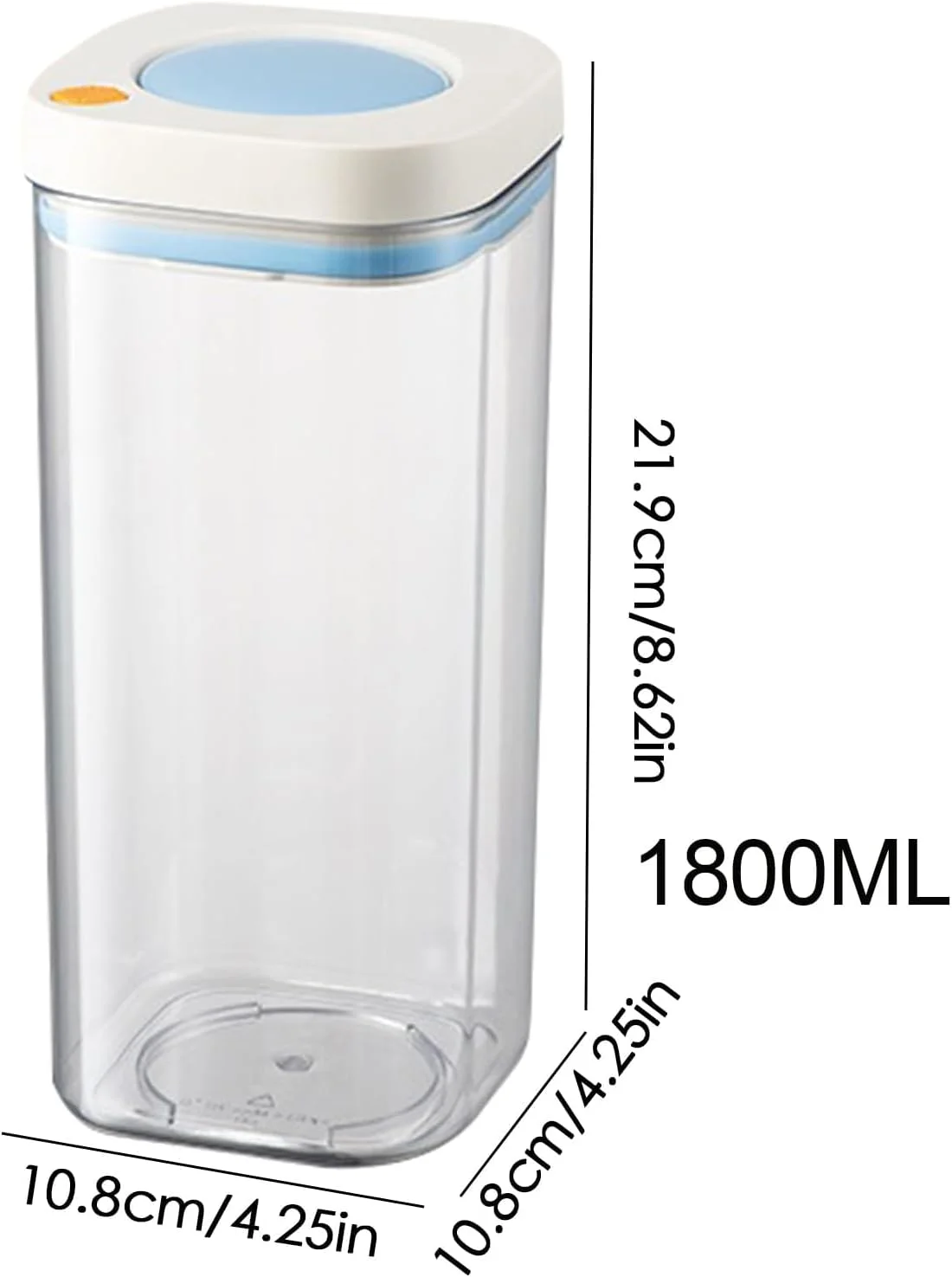 ظروف نگهداری مواد غذایی درب وکیومی NALACAL با حجم 1800 میلی لیتر - ظروف آشپزخانه ضد هوا و ضد نشت، ایده آل برای تازه نگه داشتن مواد غذایی، مناسب برای سازماندهی منزل و نگهداری طولانی مدت ظروف نگهداری مواد غذایی درب وکیومی NALACAL با حجم 1800 میلی لیتر - ظروف آشپزخانه ضد هوا و ضد نشت، ایده آل برای تازه نگه داشتن مواد غذایی، مناسب برای سازماندهی منزل و نگهداری طولانی مدت