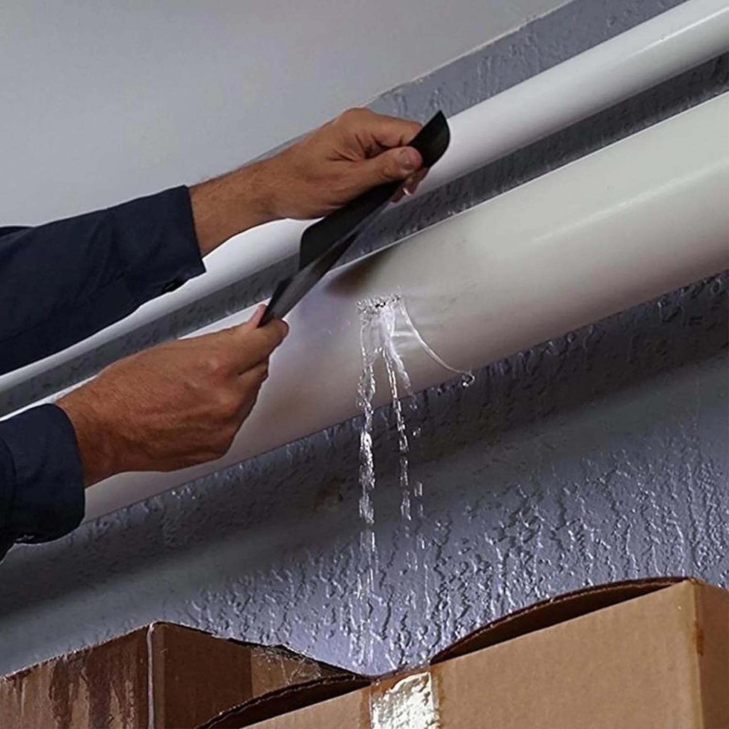 نوار تعمیر ضد آب ZHXY، نوار تعمیر لوله PVC عایق، نوار چسب قوی خود چسب، نوار آب بندی ضد آب و کشسان برای سوراخ ها، ترک ها و لوله های سقف