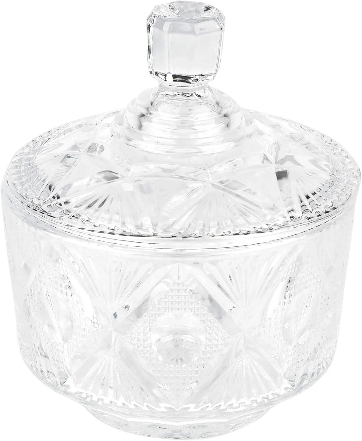 ظرف شیشه ای درب دار رویال فورد مدل RF12798، ظرف نگهداری شیشه ای درب دار مناسب برای نگهداری مواد غذایی و شیرینی
