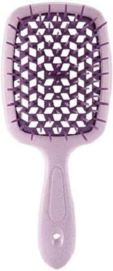 برس باز کننده گره مو، شانه ماساژ فر برای موهای فر طبیعی، خیس و خشک - مناسب موهای بلند، ضخیم و وز - شانه موی حرفه ای با موهای نایلونی، عالی برای انواع مو (بنفش) برس باز کننده گره مو، شانه ماساژ فر برای موهای فر طبیعی، خیس و خشک - مناسب موهای بلند، ضخیم و وز - شانه موی حرفه ای با موهای نایلونی، عالی برای انواع مو (بنفش)