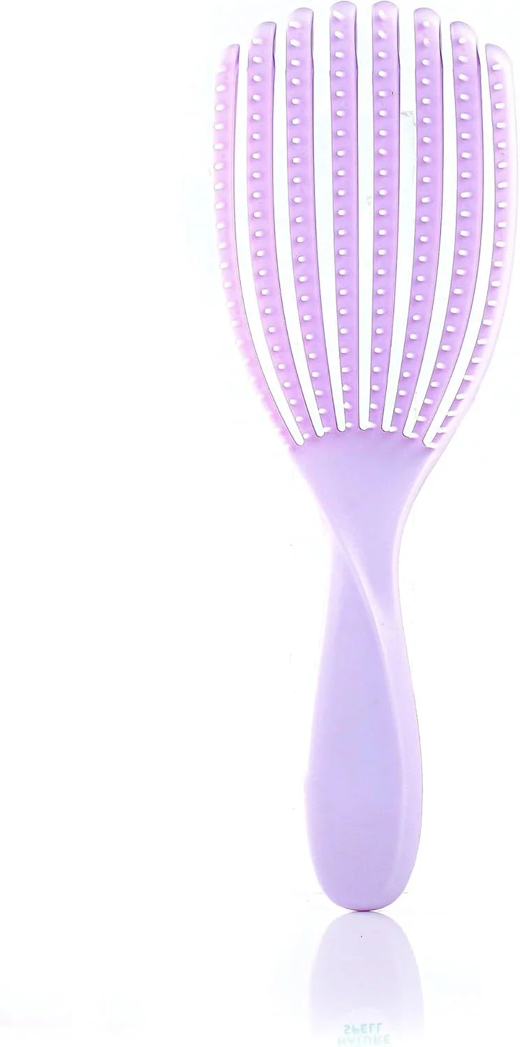 برس باز کننده گره مو | باز کردن گره انواع مو | برای موهای خیس و خشک | رشته های انعطاف پذیر برای برس زدن و تمیز کردن بدون درد | از بین بردن گره ها و کاهش شکستگی | (بنفش) برس باز کننده گره مو | باز کردن گره انواع مو | برای موهای خیس و خشک | رشته های انعطاف پذیر برای برس زدن و تمیز کردن بدون درد | از بین بردن گره ها و کاهش شکستگی | (بنفش)