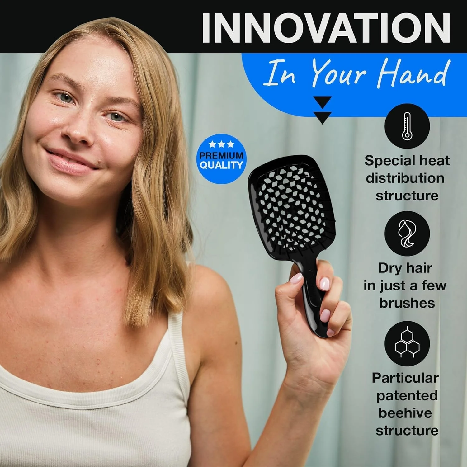 برس باز کننده گره مو، شانه ماساژ فر برای موهای فر طبیعی، خیس و خشک - مناسب موهای بلند، ضخیم و وز - شانه موی حرفه ای با موهای نایلونی، عالی برای انواع مو (بنفش) برس باز کننده گره مو، شانه ماساژ فر برای موهای فر طبیعی، خیس و خشک - مناسب موهای بلند، ضخیم و وز - شانه موی حرفه ای با موهای نایلونی، عالی برای انواع مو (بنفش)