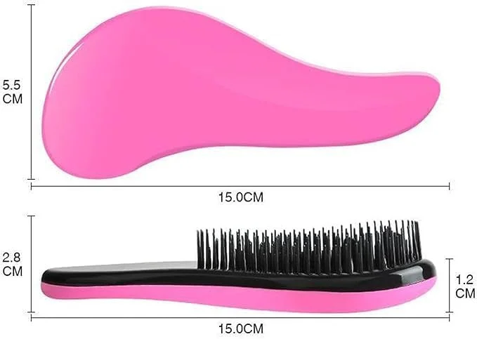 برس باز کننده گره مو، برس باز کننده مو برای زنان، شانه ماساژ فر برای موهای طبیعی فر، ضخیم، صاف و بلند، برس باز کننده گره مو خشک و مرطوب برای انواع مو