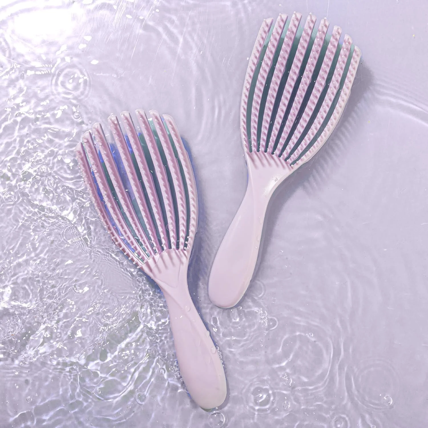 برس باز کننده گره مو | باز کردن گره انواع مو | برای موهای خیس و خشک | رشته های انعطاف پذیر برای برس زدن و تمیز کردن بدون درد | از بین بردن گره ها و کاهش شکستگی | (بنفش) برس باز کننده گره مو | باز کردن گره انواع مو | برای موهای خیس و خشک | رشته های انعطاف پذیر برای برس زدن و تمیز کردن بدون درد | از بین بردن گره ها و کاهش شکستگی | (بنفش)