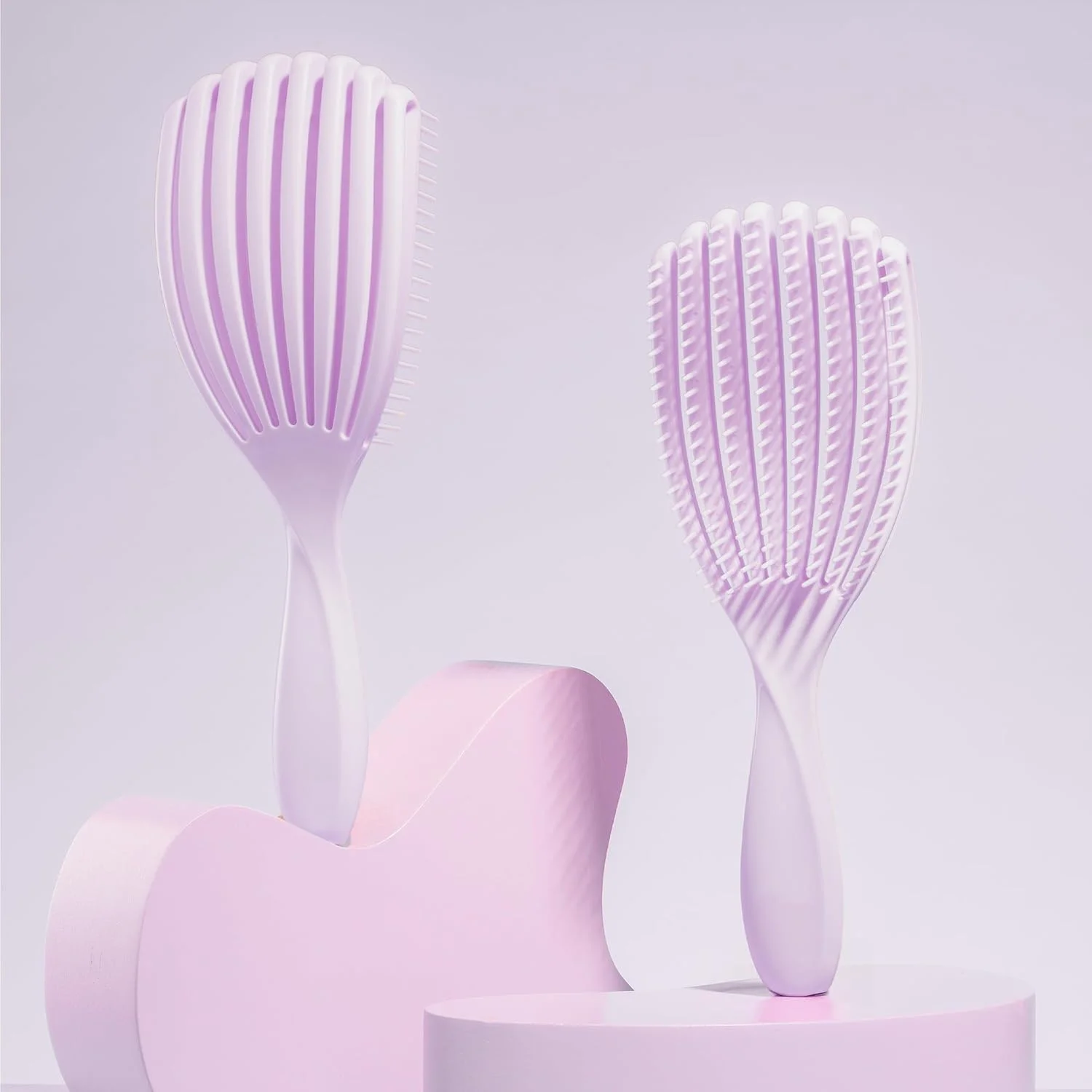 برس باز کننده گره مو | باز کردن گره انواع مو | برای موهای خیس و خشک | رشته های انعطاف پذیر برای برس زدن و تمیز کردن بدون درد | از بین بردن گره ها و کاهش شکستگی | (بنفش) برس باز کننده گره مو | باز کردن گره انواع مو | برای موهای خیس و خشک | رشته های انعطاف پذیر برای برس زدن و تمیز کردن بدون درد | از بین بردن گره ها و کاهش شکستگی | (بنفش)