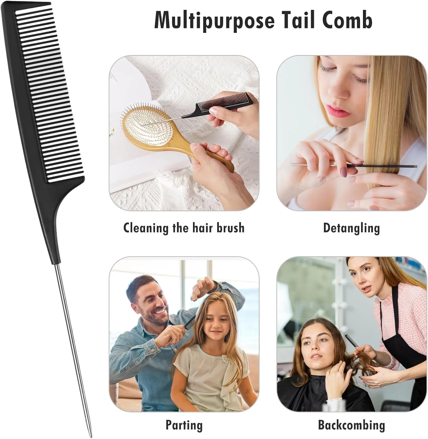 برس باز کننده گره مو، برس خشک و تر برای موهای فر و ضخیم با بالشتک هوا و موهای استیل ضد زنگ، شانه برس برای ماساژ سر/تحریک پوست سر/رشد مو/مراقبت روزانه مو (بیضی) برس باز کننده گره مو، برس خشک و تر برای موهای فر و ضخیم با بالشتک هوا و موهای استیل ضد زنگ، شانه برس برای ماساژ سر/تحریک پوست سر/رشد مو/مراقبت روزانه مو (بیضی)