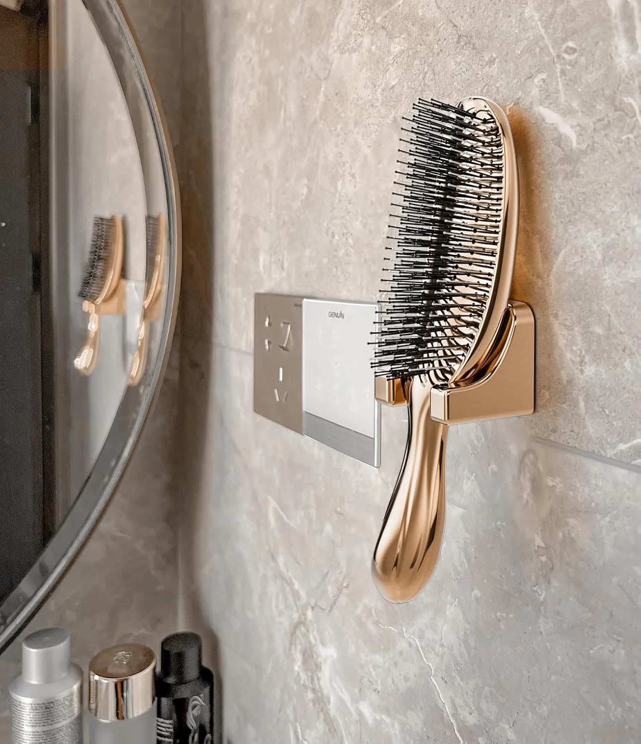 برس موی باز کننده گره و ماساژ سر برای آقایان و بانوان - برس باز کننده گره AJXX برای موهای ضخیم، برس حالت دهنده آسان برای انواع مو، طراحی ارگونومیک برای موهای فر و صاف (طلایی) برس موی باز کننده گره و ماساژ سر برای آقایان و بانوان - برس باز کننده گره AJXX برای موهای ضخیم، برس حالت دهنده آسان برای انواع مو، طراحی ارگونومیک برای موهای فر و صاف (طلایی)