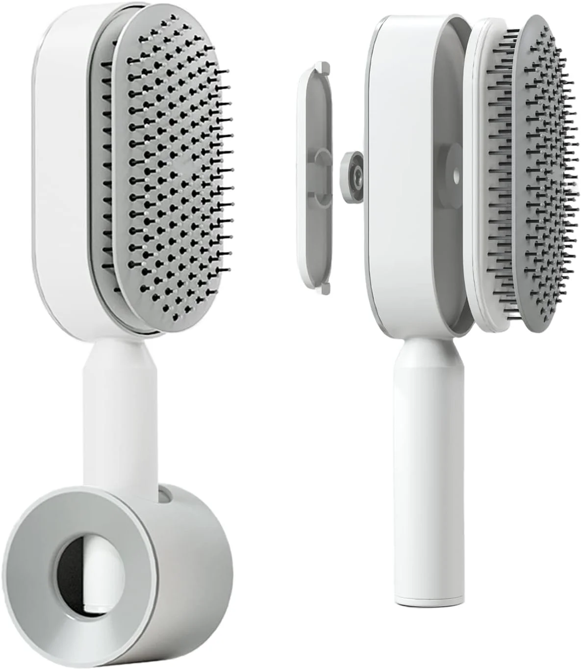 برس مو، برس مو پارویی، برس مو خود تمیز شونده با نگهدارنده دیواری، برس مو با بالشتک هوای سه بعدی برای موهای خیس و خشک، برس مو پارویی برای موهای ضخیم/مجعد/بلند/صاف