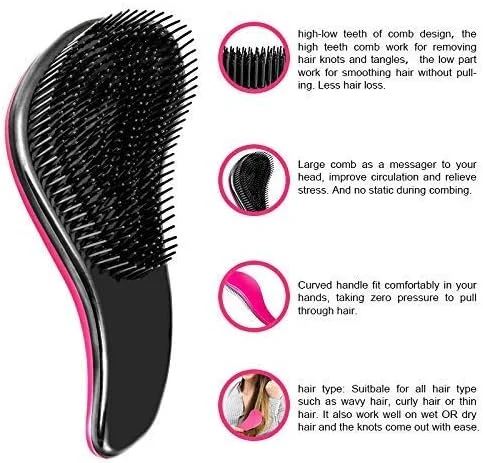 برس باز کننده گره مو GraGra، بسته 2 عددی، شانه باز کننده گره مو مناسب حالت دادن به موهای خیس، باز کننده گره حرفه ای بدون درد، کاهش ریزش مو برای انواع مو، برای بزرگسالان و کودکان، سبز و صورتی برس باز کننده گره مو GraGra، بسته 2 عددی، شانه باز کننده گره مو مناسب حالت دادن به موهای خیس، باز کننده گره حرفه ای بدون درد، کاهش ریزش مو برای انواع مو، برای بزرگسالان و کودکان، سبز و صورتی