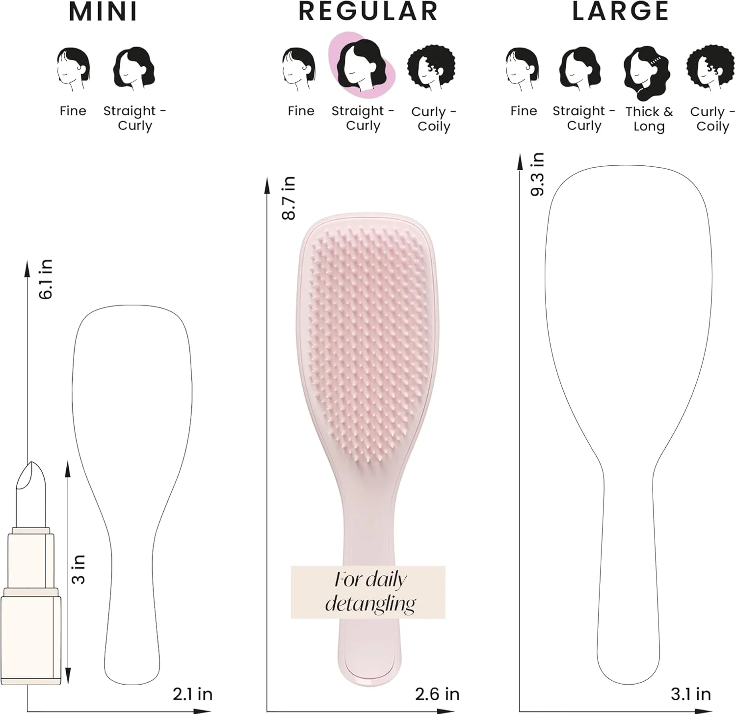 برس باز کننده گره مو Tangle Teezer گیاهی، برس موی خشک و خیس، از بین برنده گره و کاهش دهنده شکستگی مو برای انواع مو، صورتی پف نبات برس باز کننده گره مو Tangle Teezer گیاهی، برس موی خشک و خیس، از بین برنده گره و کاهش دهنده شکستگی مو برای انواع مو، صورتی پف نبات