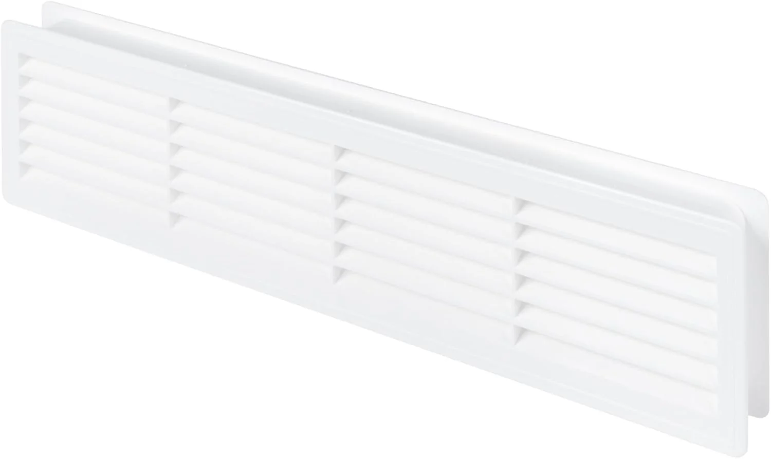 دریچه تهویه هوای درب دو طرفه سفید Awenta، 440mm x 120mm / 18" x 5 اینچ - دریچه درب برای درب داخلی، حمام، اتاق خواب، گاراژ، آشپزخانه