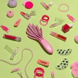 برس باز کننده گره موی فر وت براش Go Green - صورتی کم رنگ - موهای نرم و انعطاف پذیر IntelliFlex به راحتی گره ها را باز می کنند - مناسب برای انواع مو - بدون موخوره و بدون درد برای موهای خیس یا خشک