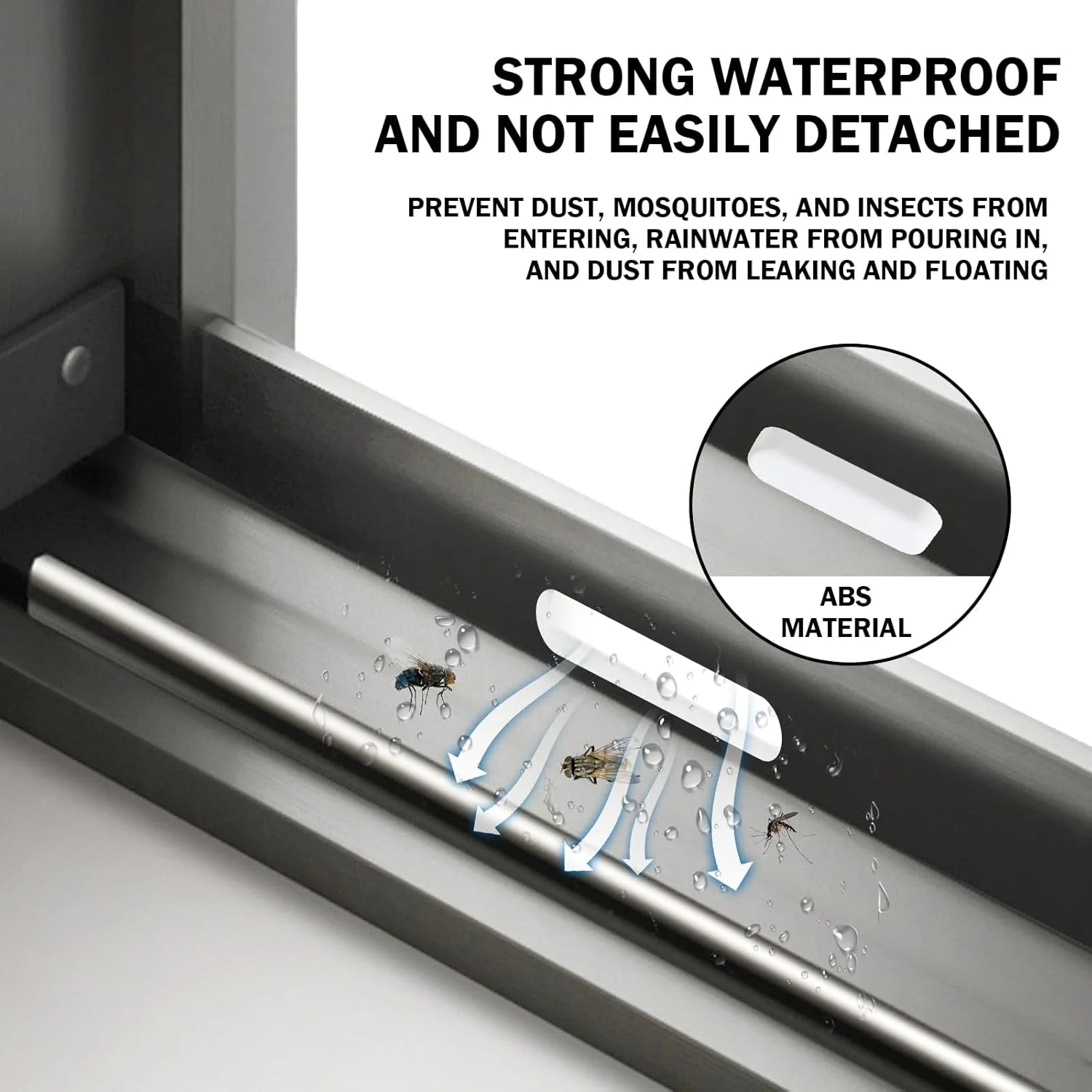 20 عدد روکش زهکشی پنجره، روکش دریچه پنجره، روکش های تزئینی سوراخ تخلیه پلاستیکی ABS، جایگزینی درپوش های انتهایی طاقچه پنجره، برای لوازم جانبی پنجره