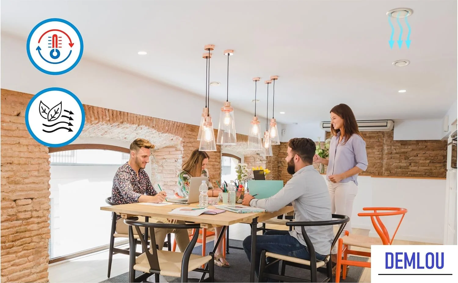 دریچه گرد سقفی دملو، دریچه دیسکی فلزی تنظیم شونده، هواکش سقفی قابل تنظیم در جهت عقربه های ساعت، دریچه مکش هوای فلزی (قطر: 100 میلی متر)