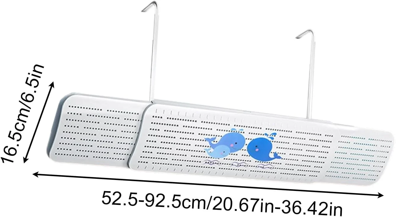منحرف کننده دریچه تهویه مطبوع سقفی، محافظ ضد وزش مستقیم کولر گازی | جایگزین مسدود کننده بدون نیاز به سوراخ کاری، محافظ زاویه 180 درجه برای نصب فن بخاری خانگی