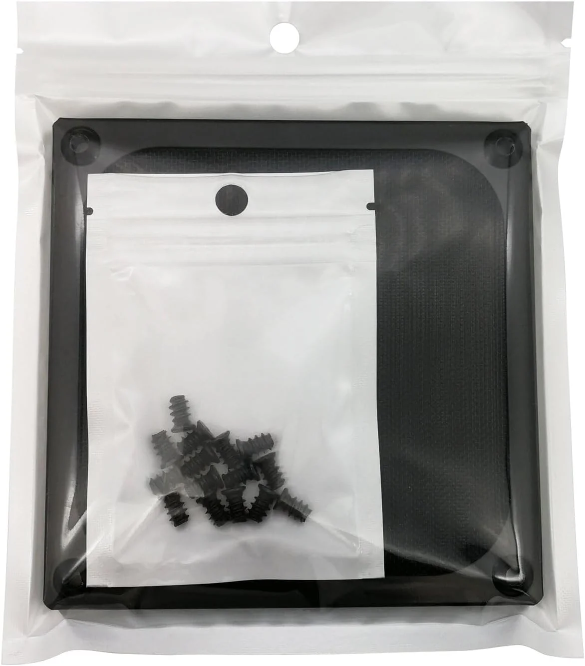 فیلتر توری فن کامپیوتر 120 میلی متری Defsedar با پیچ، توری آلومینیومی بسیار ظریف، رنگ مشکی (بسته 4 عددی)