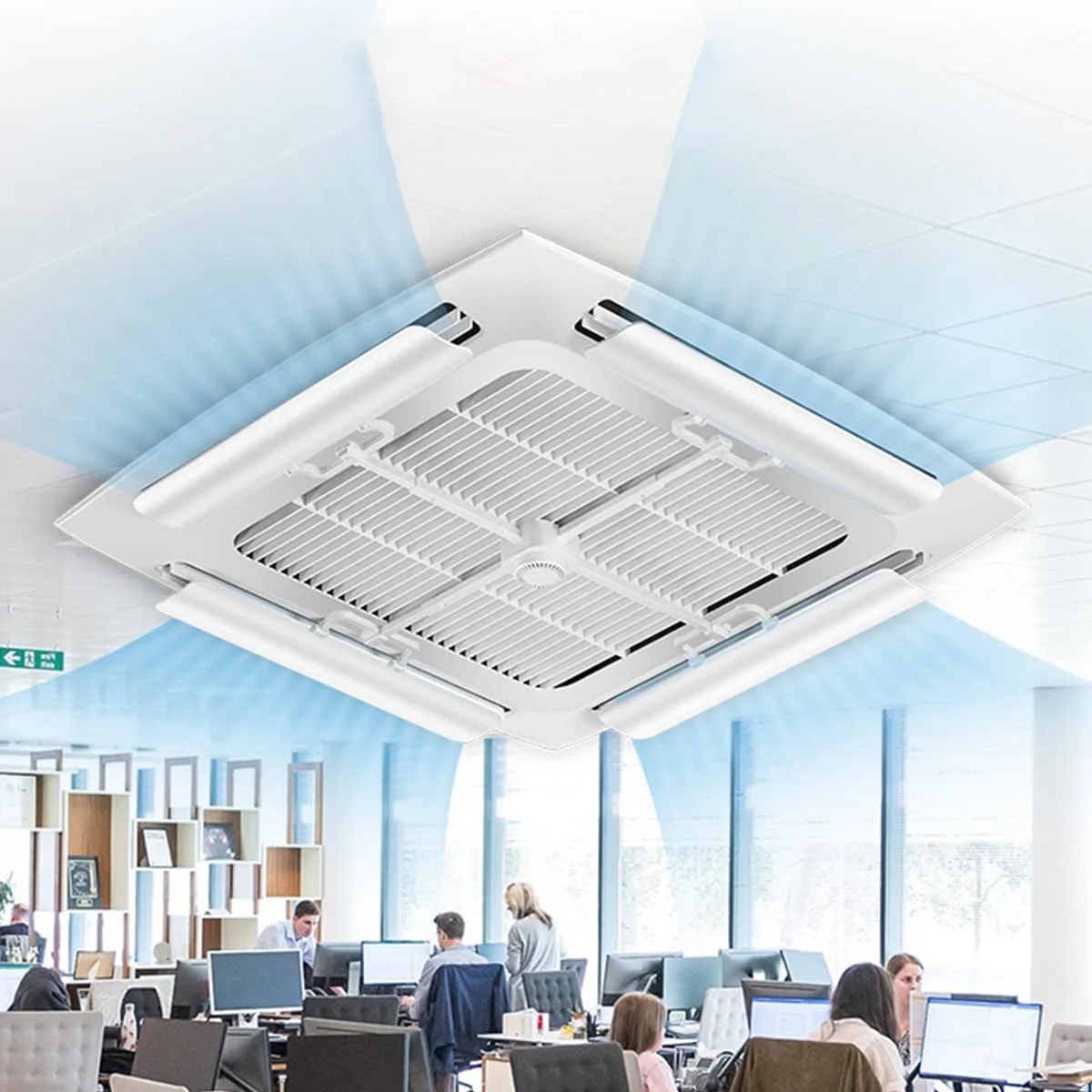 منحرف کننده جریان هوای کولر گازی ECVV، با قابلیت جمع شدن 75-93 سانتی متر، منحرف کننده دریچه مینی اسپلیت، قابل تنظیم 90 درجه، محافظ باد یکپارچه، محافظ ضد وزش مستقیم، ضد تراکم، دریچه باد برای کولرهای گازی مرکزی