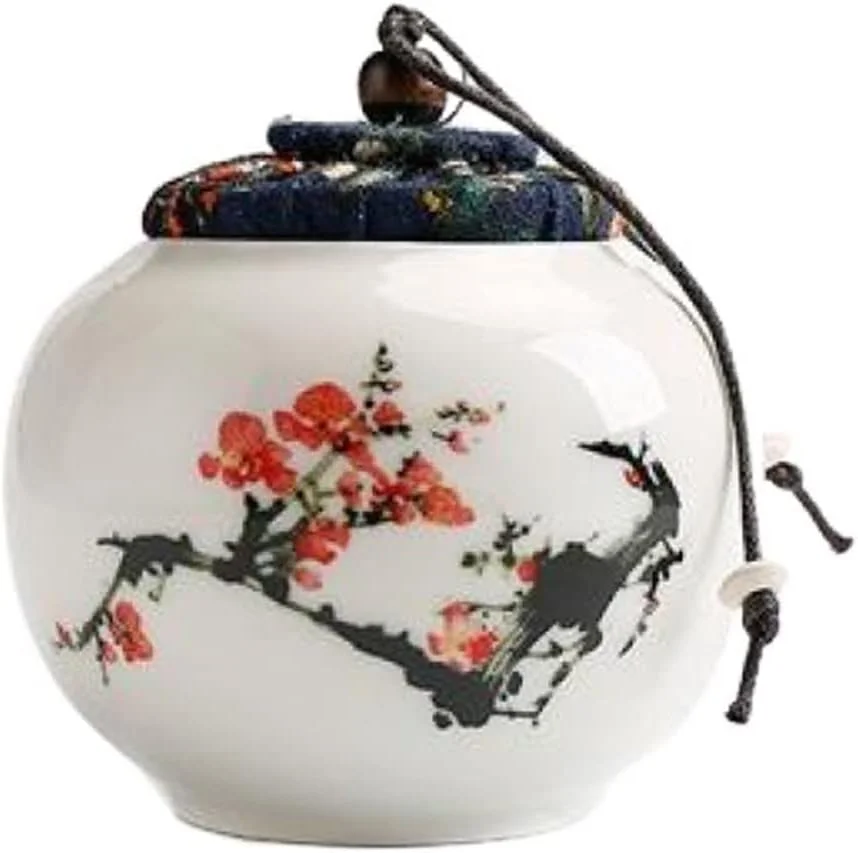 UTOYA Containers for Organizing Pantry Ceramic Sealed Jar Storage Jar Household Storage Box Living Room Coffee Table Decoration Desktop Ornaments