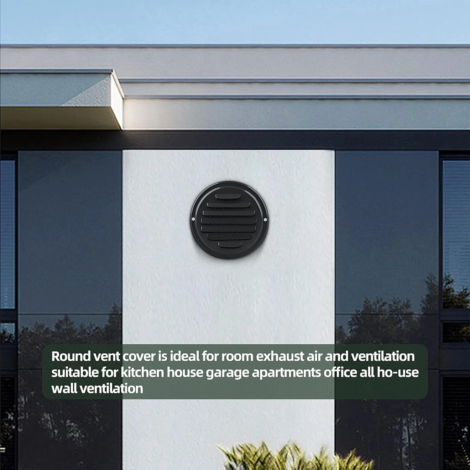 دریچه هواکش استیل 304 piiyoosnn، پوشش توری دریچه هواکش، دریچه ورودی دیواری کانال تخت با توری پشه گیر داخلی برای تهویه مطبوع (70 میلی متر 3 اینچ)