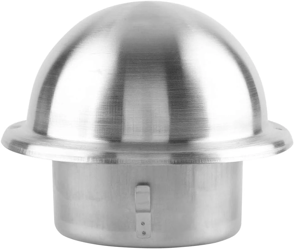 دریچه گرد تهویه هوا هافی از جنس استیل ضد زنگ 304، پوشش تهویه دیوار، خروجی 4 اینچی