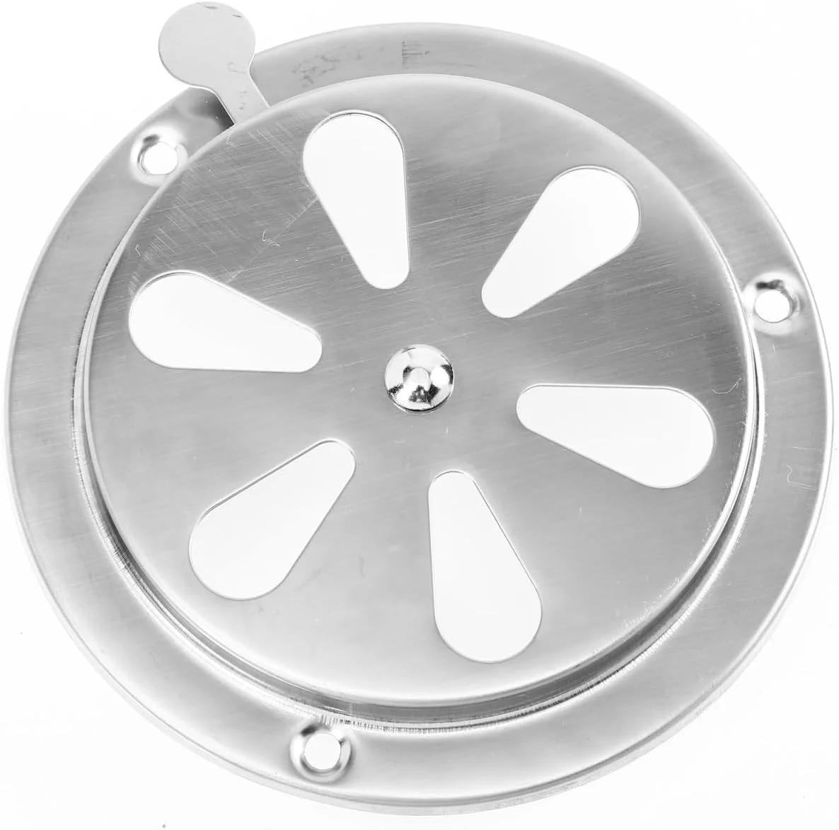 Toddmomy دریچه تهویه قابل تنظیم با سوراخ های تهویه، پوشش دریچه برای دریچه های هوای دریایی، پوشش توری کاروان RV، دریچه گرد دریایی، دریچه کنترل دریچه اگزوز فولاد ضد زنگ